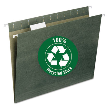 Smead® 100% Recycled Hanging File Folders, Letter Size, 1-5-cut Tab, Standard Green, 25-box freeshipping - TVN Wholesale